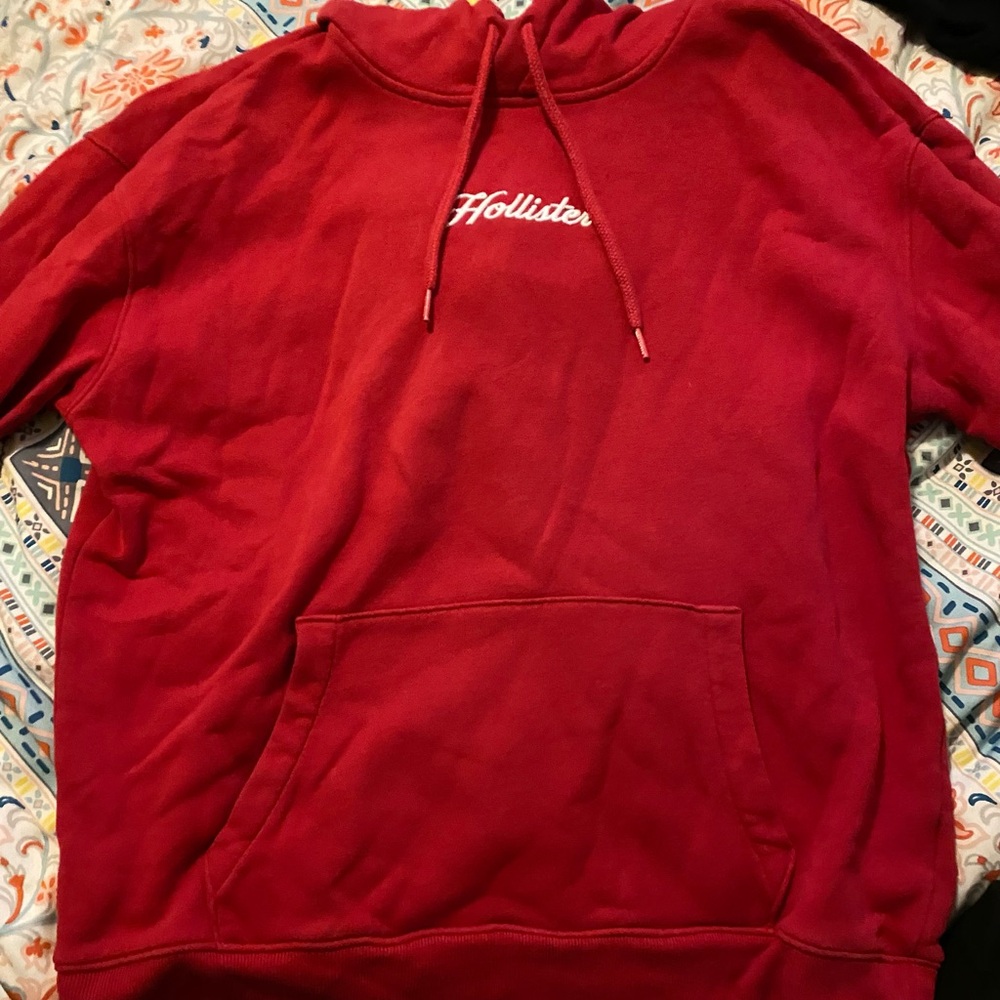 Red HOLLISTER hoodie